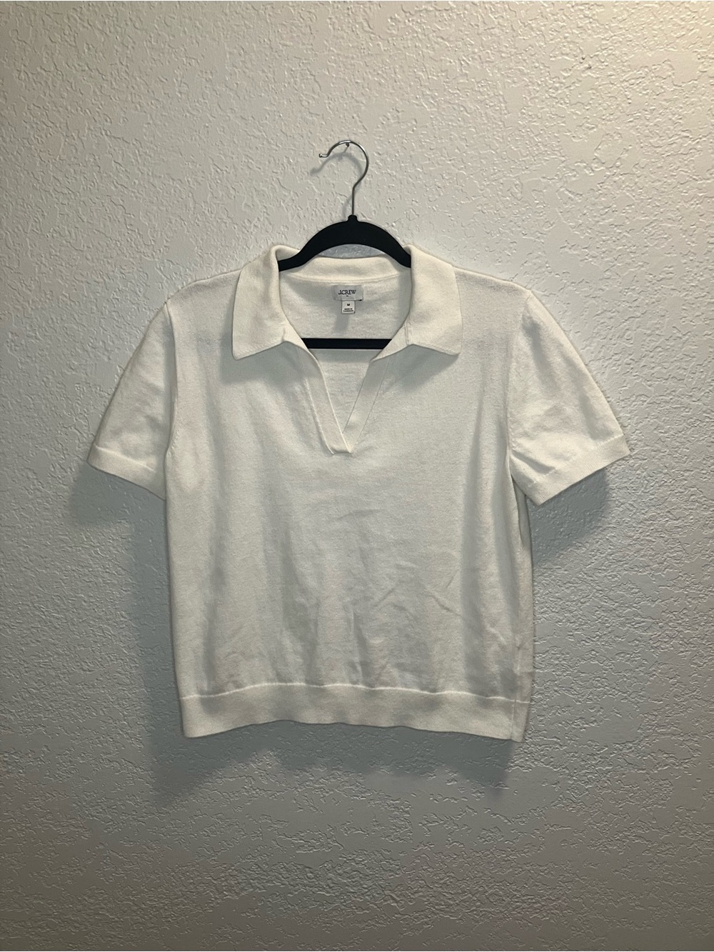 Cotton Cashmere Blend Sweater Polo